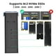 thumbnail image 5 of Duplicador NVMe M.2 con Ventilador de Refrigeración, Gabinete Clon Sin Conexión de Doble Bahía de 8 TB, Gabinete de Discos Duros M.2 SSD M Key de 10 Gbps, 5 of 7