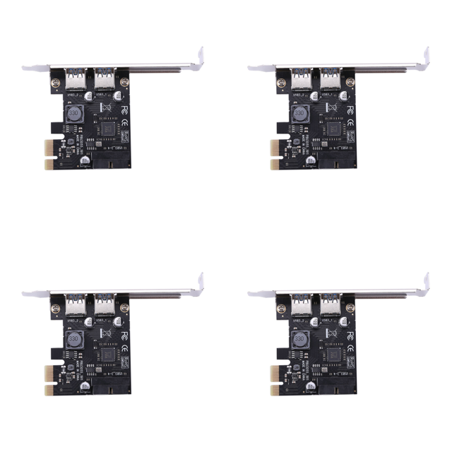 Adaptador PCI Express tarjeta expansión PCI-E x1 2 puertos USB 3.0 para escritorio