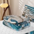 thumbnail image 5 of Erosebridal Marine Beach Zipper Twin Comforter Sets with Fitted Sheet and 2 Pillowcases, Hawaii Starfish Seashell Zipper Bedding Set, Reversible, 5 of 7