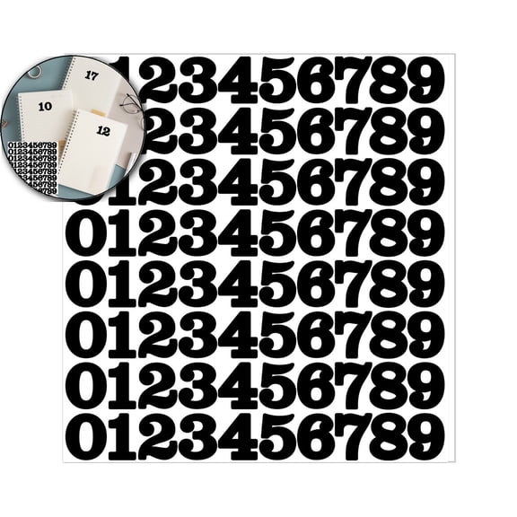 Dvruxg 1 Inch Number Stickers for Inventory and Classification, Waterproof Number Stickers for Organizing, Self Adhesive & Waterproof