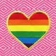 thumbnail image 5 of Linum Home Textiles 100% Turkish Cotton Diamond Cheerful Rainbow Heart Pestemal Beach Towel, 5 of 5