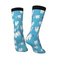 thumbnail image 5 of Uemuo Cute Healthy Teeth Pattern Women's Crew Socks, Soft Durable Breathable Moisture-Wicking with Odor Control Cotton socks, 5 of 9