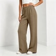 thumbnail image 2 of Admvng Women's Wide Leg Pants Elastic Waist Comfy Vacation Trousers with Pockets, 2 of 3