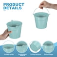 thumbnail image 3 of Small Metal Buckets with Handle Mini Galvanized Bucket Colorful Easter Buckets Dark Blue 5.1"x4.7" 12 Pcs, 3 of 6