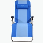 Kamp-Rite Outdoor Folding Zero Gravity Camping Beach Lawn Chair, Blue