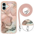 thumbnail image 3 of Case for Samsung A34 5G case,Shiny IMD Marble Pattern Lanyard Case for Girls,Enhanced Camera and Screen Protection Cover, 3 of 6