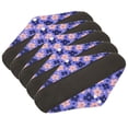 thumbnail image 4 of Compresas sanitarias reutilizables y lavables para mujer, almohadillas menstruales elegantes, portátiles, suaves y transpirables, 5 uds., 4 of 8