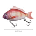 thumbnail image 5 of Hyasfey Hard Bait Swimbait with Treble Hook Realistic Looking Bright Color Natural Swimming Posture Portable Fishing Lure Fake Bait, 5 of 7