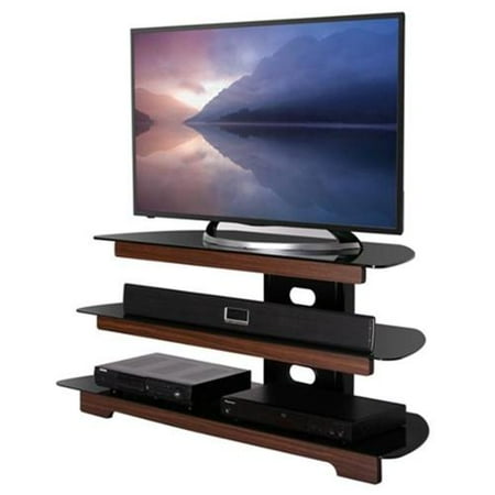  tires Tempered Glass and Wood Finished TV Stand - 32 to 58 inch TVs