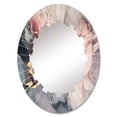 thumbnail image 2 of DESIGN ART Designart "Grey and Pink Tender Liquid Ink Art II" Fractals Modern Wall Mirror 24in.x36in., 2 of 4