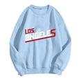 thumbnail image 1 of PENGXIANG Femmes Mode Sweat à Capuche Sweat-Shirt Col Rond Pull Lettre Imprimé Sweat-Shirt, 1 of 2