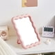 thumbnail image 1 of Espejo de maquillaje plegable de pared montado rosa, 1 of 6