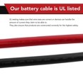 6 AWG 24 Inch Power Inverter Battery Cables for Car Marine Solar ATV Lawn Mower