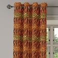 thumbnail image 2 of Ambesonne African Grommet Curtain, Leopard Cheetah Skin, 50" x 120", Orange Amber and Sepia, 2 of 6