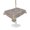 Blue,Indigo,Beige, variant on Outdoor Tablecloth with Umbrella Hole for Patio/Picnic/Party/Camping, Blue Beige Flowers Waterproof Table Cloth Rectangle Table Cover Washable, Boho Vintage Ethnic Floral Geometric (60"x 120")