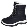 thumbnail image 2 of Willtoo Women's Winter Waterproof Snow Boots Lined Faux Fur Lace Up Platform Non-Slip Casual Warm Shoes, 2 of 5
