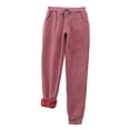 thumbnail image 1 of Leggings de invierno de talla grande para mujer, de felpa lisa: pantalones cálidos y casuales con cintura elástica, para llevar en exteriores e interiores, 1 of 4