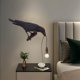 thumbnail image 4 of Decoración de cuervo Lámpara de cuervo Lámpara de escritorio de pájaro Luz de estilo animal creativo Lámpara de aplique de pared de noche para dormito Lámpara de pared negra 1 Sunnimix Luz en forma de pájaro, 4 of 7