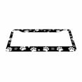 thumbnail image 2 of Sloboki Paw Print Dog Cat License Plate Frame Universal Aluminum Metal Car Tag Holders Cars Decor, 2 of 5