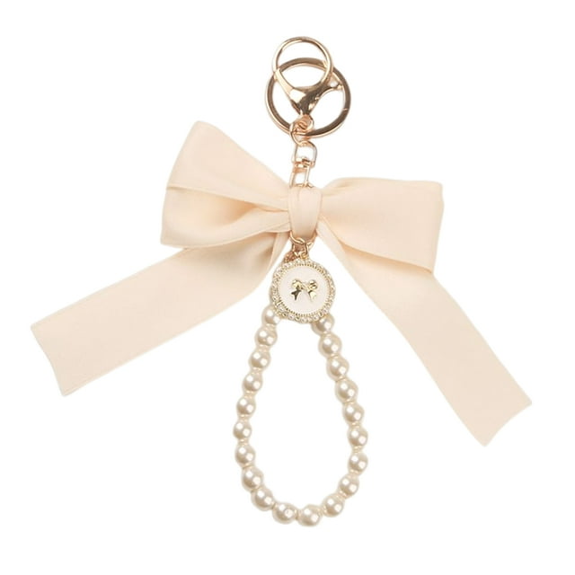 Guardurnaity LLavero nuevo gran Bowknot perla Metal llaves anillo accesorio colgante elegante sólido encontrar ganchos colgantes para almacenamiento Viajes, Equipaje y Accesorios Varios Tipo-05 Guardurnaity AP018166-05