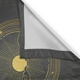 thumbnail image 3 of Ambesonne Sun and Moon Kitchen Curtains, Classic Astronomical, 55"x45", Grey and Mustard, 3 of 3