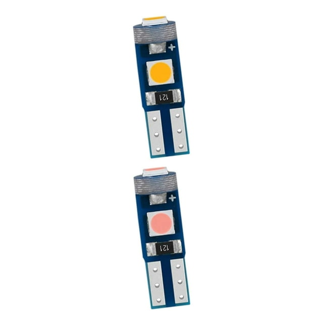 koolsoo 2× Motorcycles Interior Light 3030 3SMD Indicator Fits for Dashboard Lights StyleH