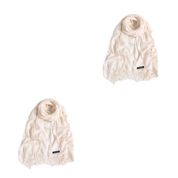 Qarigey Bufanda de mujer con borla de Color grueso bufandas de invierno hechas a mano imitación Cachemira chal envolturas hogar viaje Año Type6 NO6
