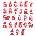 thumbnail image 2 of Embroidery Patches For Clothing 26Pcs Lovely Letter Patches Suitable For Christmas Ornaments 4.2X3.2CM Red Decoration, 2 of 5