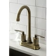thumbnail image 2 of Kingston Brass KB8493SVL Two-Handle 2-Hole Deck Mount Bar Faucet in Antique Brass, 2 of 5