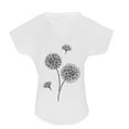 thumbnail image 3 of Pompotops Mode T-shirt à Manches Courtes Imprimé Col Rond Ample pour Femmes, 3 of 6