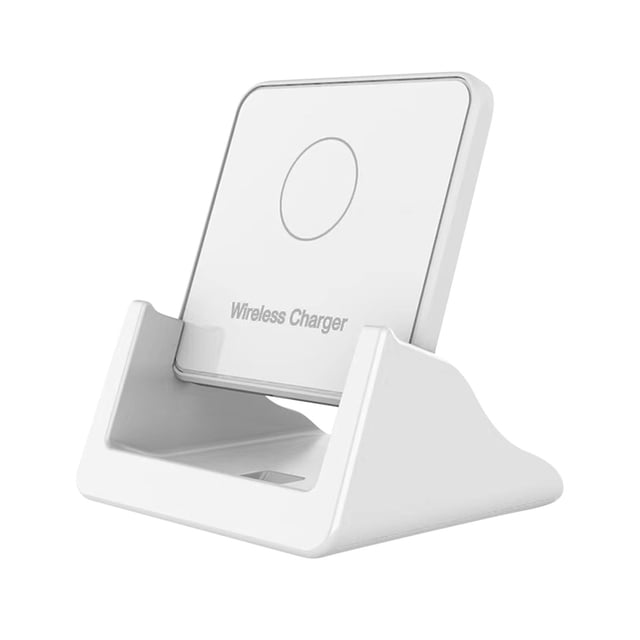 Cargador inalámbrico de teléfono móvil Cargador vertical inalámbrico de carga rápida de 10 W para soporte de teléfono móvil