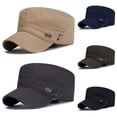 thumbnail image 3 of Gorra transpirable para combate, pesca, gorra plana ajustable, gorra militar Unisex para hombre, gorra de béisbol, sombrero de cadete de algodón, 3 of 4