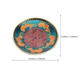 thumbnail image 2 of 1pc Bowl Mat Alloy Cup Placemat Enamel Style Coasters Delicate Tableware, 2 of 8