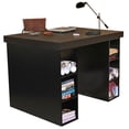 thumbnail image 1 of Venture Horizon Proect Center Desk with Two 3-Bin Cabinets - Black, 1 of 4