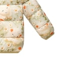 thumbnail image 7 of JUMEYU Jackets for Girls Snow Floral Bear-Ear Hood Puffer Jacket for Girls Zip-Up Winter Coat (Yellow,7-8 Years), 7 of 7