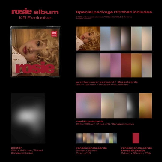 ROSE - [ROSIE] 1st STUDIO Album KR EXCLUSIVE Version - Walmart.com