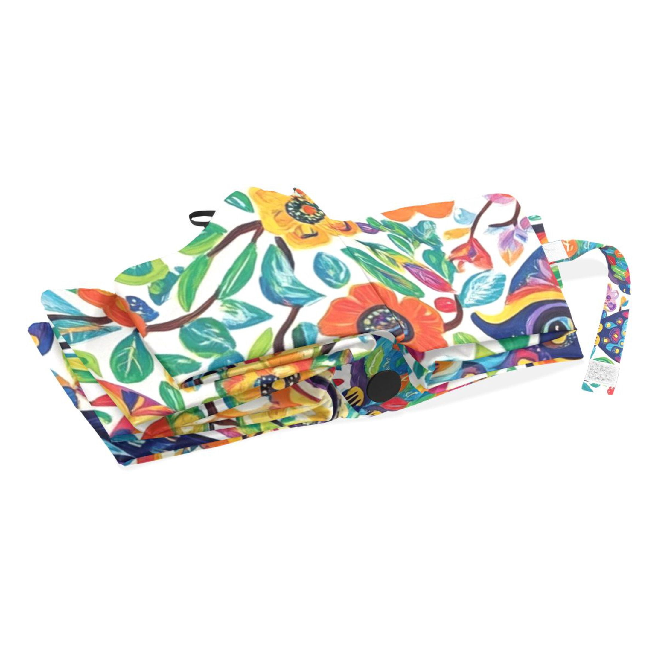 YAZAOO One-Touch Auto Open Close Rain Umbrella With Creative Charming Owls Amongst Nature Pattern