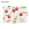 thumbnail image 4 of Yayeee Bath Rug for Bathroom Floor Non Slip Contour Fluffy Soft Absorbent Mat, 20"x24", Red Cherry, 4 of 7