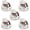 White 5, variant on W11239985 W10850015 Metal Control Knobs Replacement Compatible with Whirlpool WFG525S0HZ1 WFG550S0HZ0 WFG525S0HZ0 WFG525S0JV0, W11032553 Range Oven Knob Replace PD00061875 4845290 AP6333411 1PCS