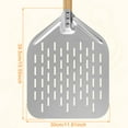 thumbnail image 2 of 15.5in*11.8in Pizza Peel,Aluminium Alloy Pizza Shovel with Handle Non-Stick Perforated Pizza Shovel Lightweight Pizza Shovel Reusable Pizza Peel for Homemade Baking Pizza Bread（L15.5in*W11.8in）, 2 of 8