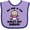 Lavender and Purple, variant on Inktastic My Daddy Worlds Best Barber Girls Baby Bib