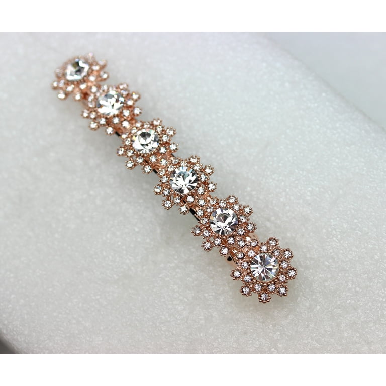 Faship Clear Premium Rhinestone Crystal Rose Gold Plated  display picture 1