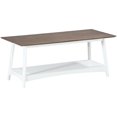 thumbnail image 1 of Convenience Concepts Table Basse Alpine en Bois Flotté et Finition Bois Blanc, 1 of 5