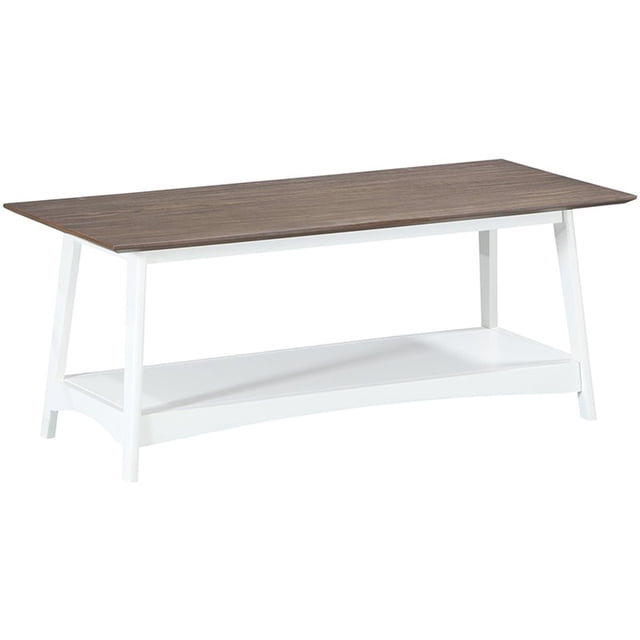 Convenience Concepts Table Basse Alpine en Bois Flotté et Finition Bois Blanc
