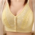 thumbnail image 2 of mgoYE Women's Bras Wireless Full Coverage Plus Size Minimizer Comfort Soft Bra(Light Yellow,52), 2 of 4