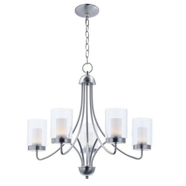 Mod 5-Light Chandelier, Satin Nickel