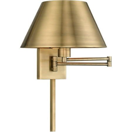 

Wall Sconces 1 Light Fixtures With Antique Brass Finish Steel Material Medium 12 100 Watts