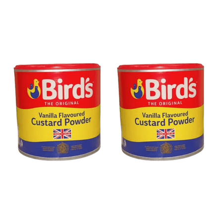 2 Pack Bird's Original Custard Powder Classic Vanilla Flavored Custard Mix for Puddings and Desserts - 300g