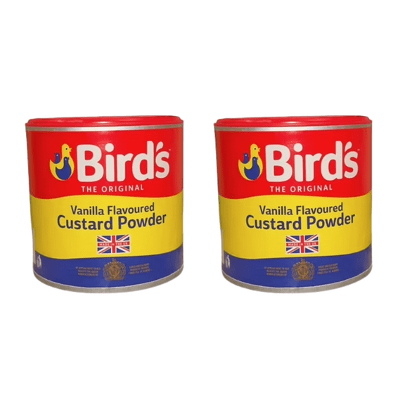 2 Pack Bird's Original Custard Powder Classic Vanilla Flavored Custard Mix for Puddings and Desserts - 300g