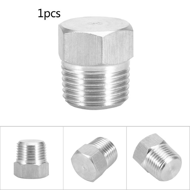 Accesorios para tuberías, rosca macho, tapón avellanado de acero inoxidable, tapón avellanado para tuberías, rendimiento potente